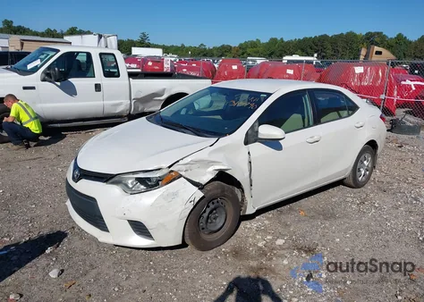 2014 Toyota Corolla Le Eco from USA, damaged, VIN 5YFBPRHE5EP162129